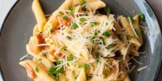 Penne Pasta With Alfredo Sauce